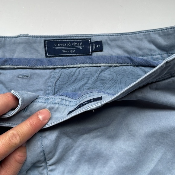 Vineyard Vines Blue Flat Front Shorts - Picture 3 of 6